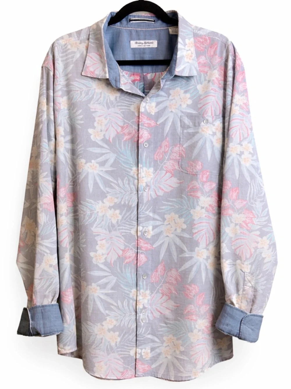 Tommy Bahama Coastline Corduroy Montecito Fronds Long Sleeve Button Shirt 3XL - Picture 5 of 10